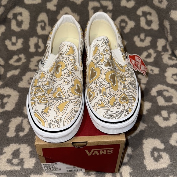 Vans Classic Slip-On Project X Trippy Hearts Multi/White Sneakers New - Picture 15 of 17